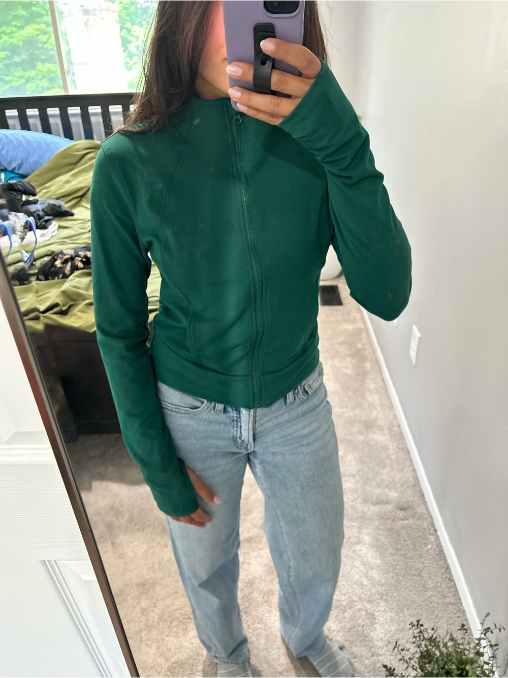 Activewear Green/Teal Zip Up Jacket